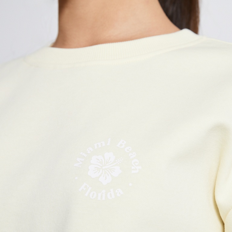 Printed sweatshirt "Vilma" Light Yellow